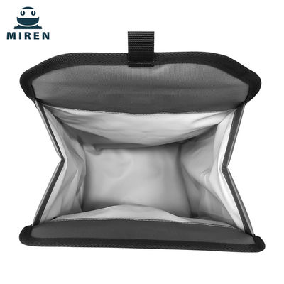 Reusable Folding Insulated Cooler Bag 6L Dark Grey Color For Food Preservation