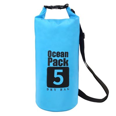 Outdoor 500D PVC Waterproof Dry Bag With 5L 10L 15L Capacity