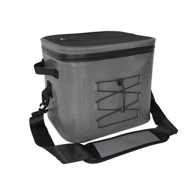 Square 24 Can Cooler Bag Dark Grey Color For Outdoor Activities OEM ODM