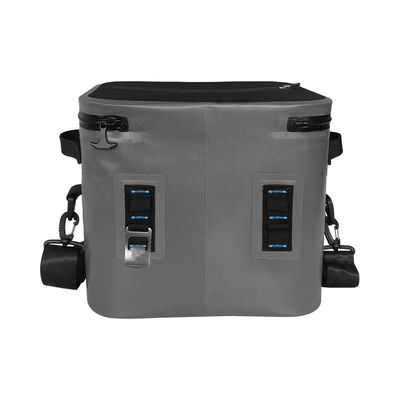 Square 24 Can Cooler Bag Dark Grey Color For Outdoor Activities OEM ODM