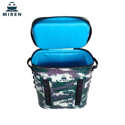Multifunctional Soft Picnic Cooler Bag , Camo Insulated Backpack Cooler For Fishing