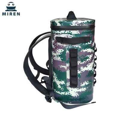 Multifunctional Soft Picnic Cooler Bag , Camo Insulated Backpack Cooler For Fishing