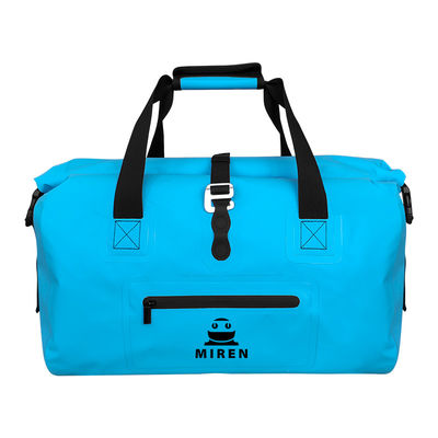Portable Blue PVC Waterproof Dry Bag Lightweight 35L Capacity